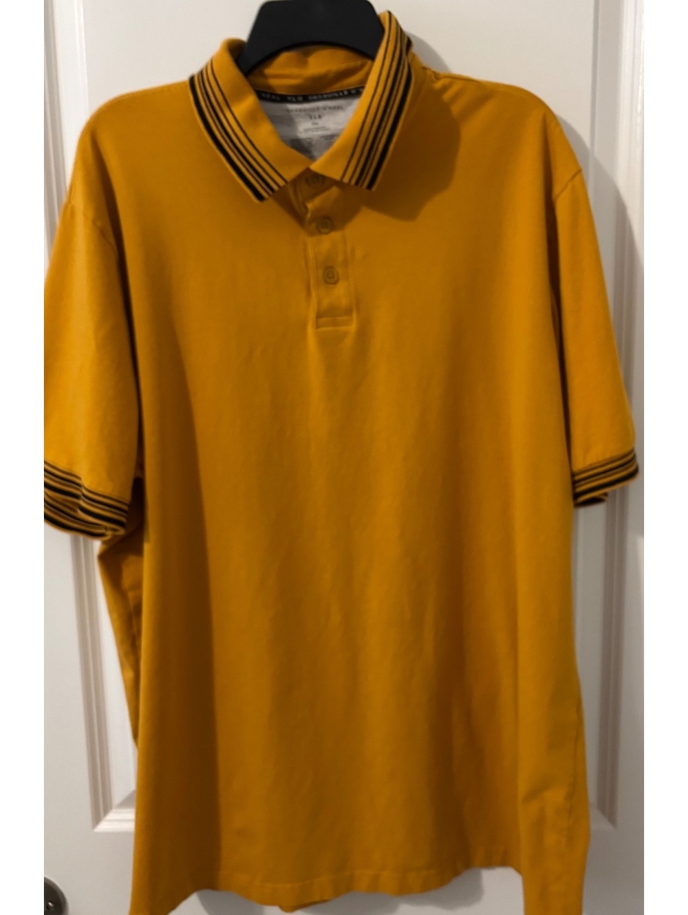 Shaquille O'Neal, Size 2XL, Mustard Polo Shirt